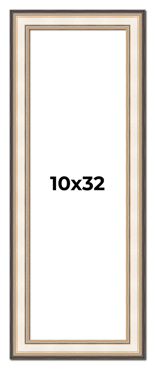 Panoramic Contemporary Silver Frame - UV Acrylic, Foam Board Backing, Hanging Hardware